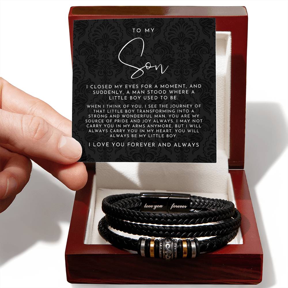 To My Son I Closed My Eyes Bracelet - Love You Forever Bracelet