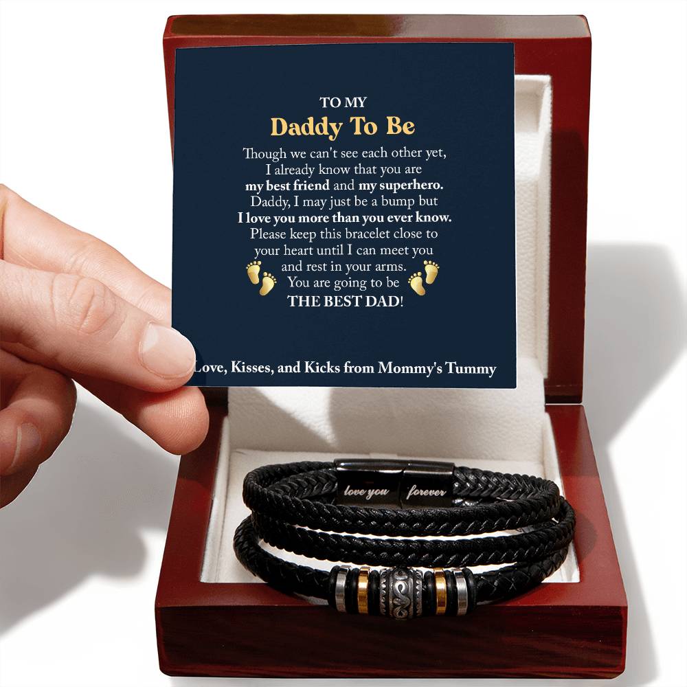 To My Daddy To Be - Love You Forever Bracelet