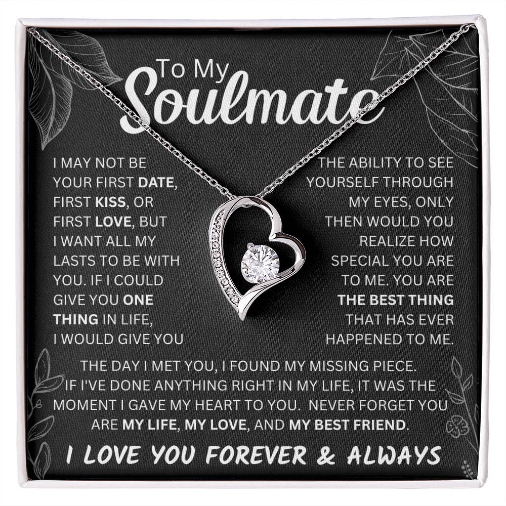 To My Soulmate  Forever & Always Forever Love Necklace