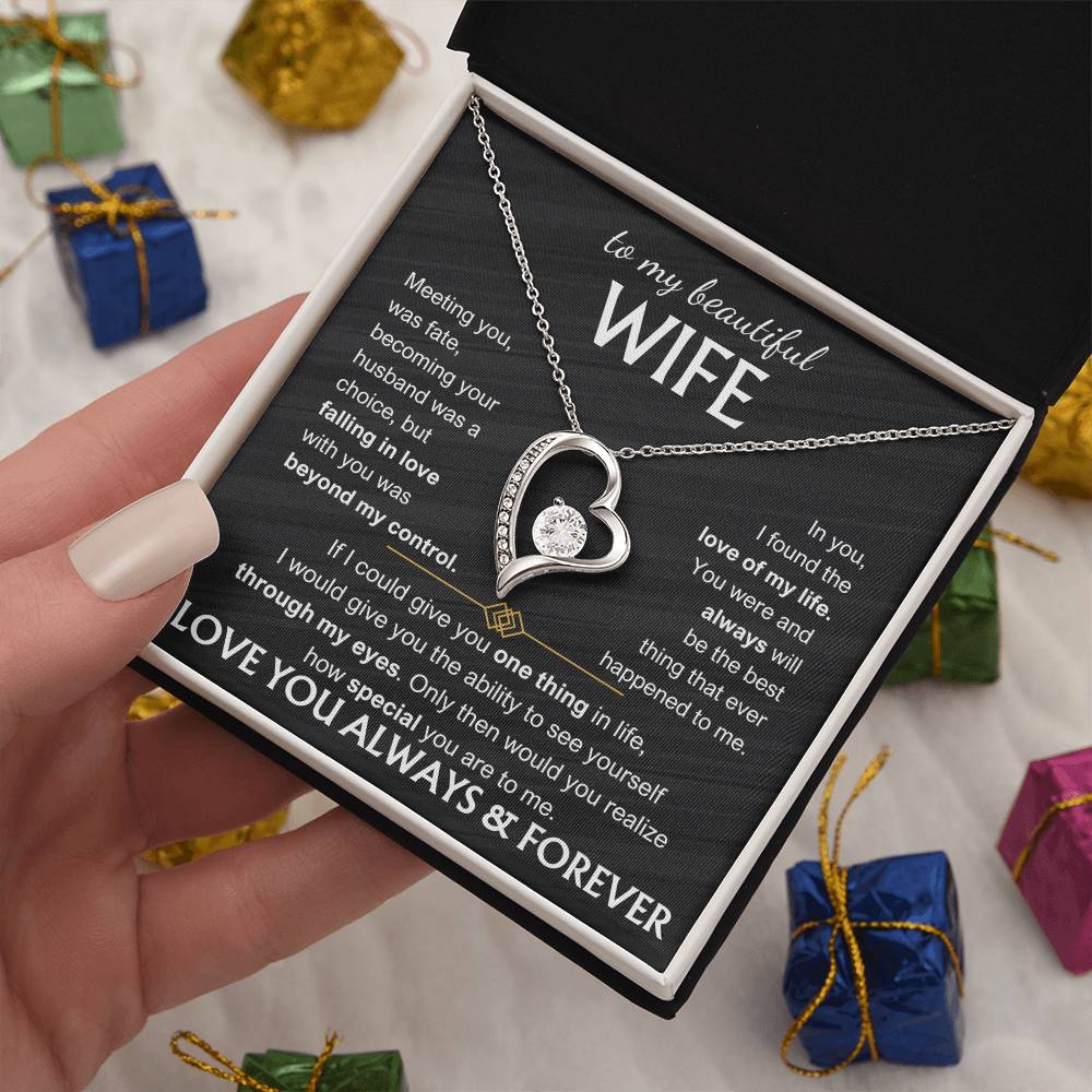 Meeting You Was Fate Forever Love Necklace