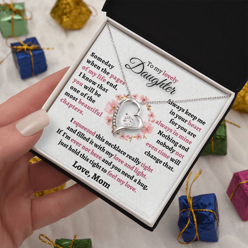 Gift For Daughter From Mom - Feel My Love Forever Love Necklace