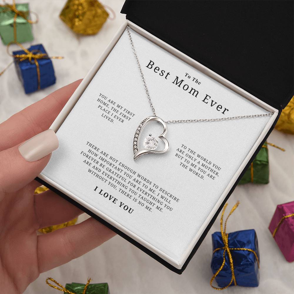 Best Mom Ever Necklace Forever Love Necklace