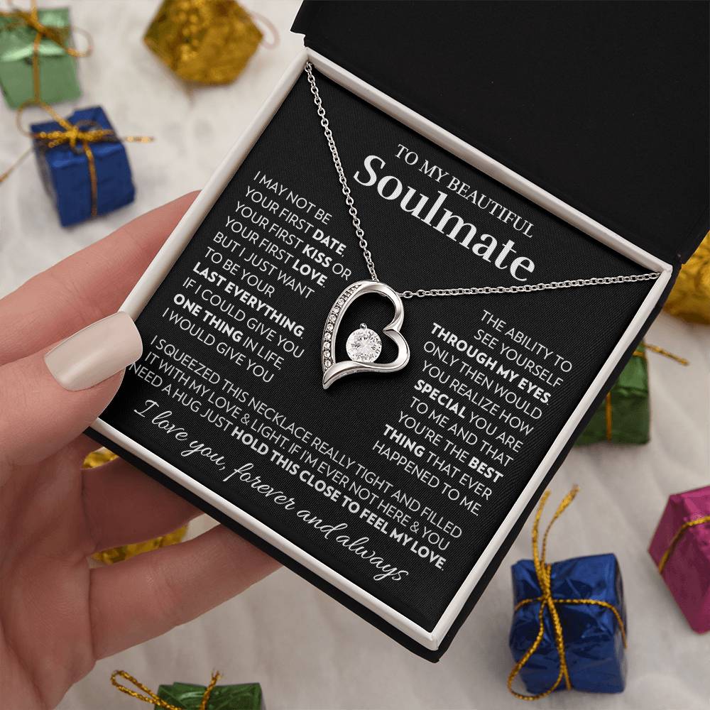To My Soulmate - Feel My Love - Forever Love Necklace Forever Love Necklace