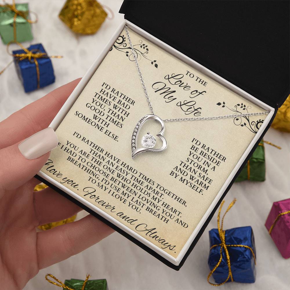 Forever Love Of My Life Necklace Forever Love Necklace