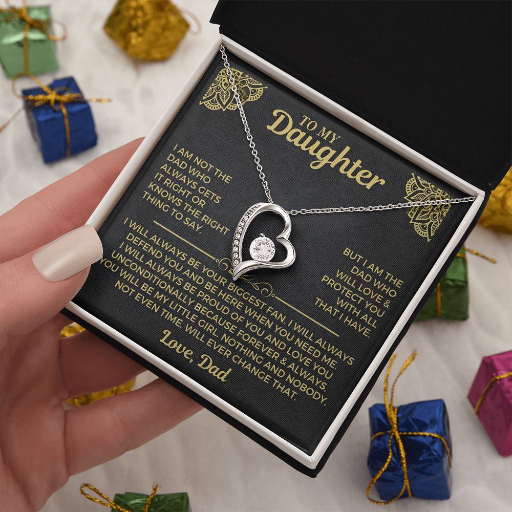 You Will Always Be My Little Girl - Necklace For Daughter From Dad Forever Love Necklace