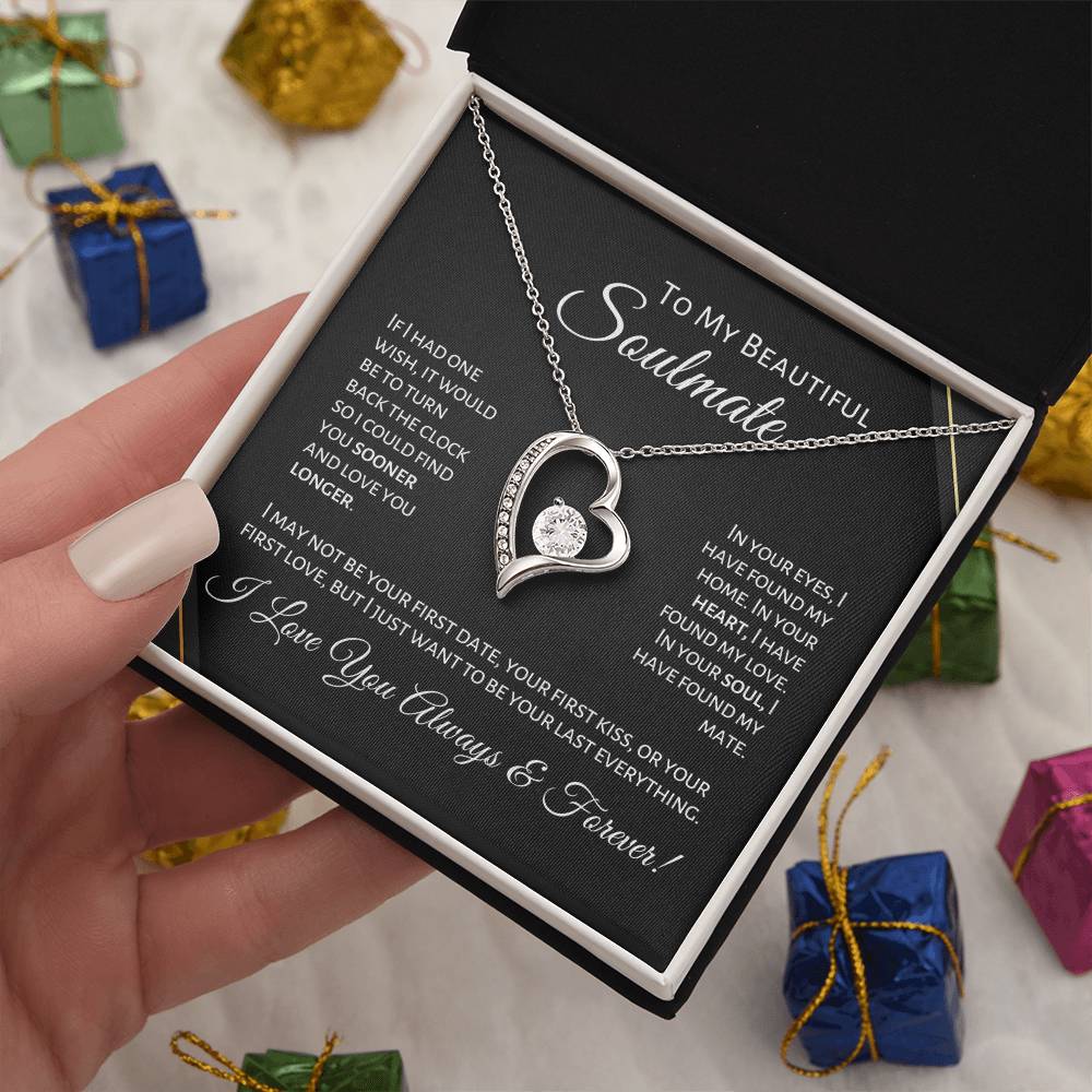 To My Beautiful Soulmate - First Date - P1B Forever Love Necklace