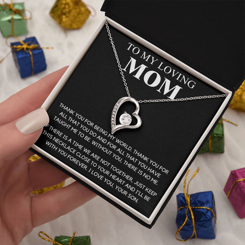 To My Mom  Thank You  Forever Love Forever Love Necklace