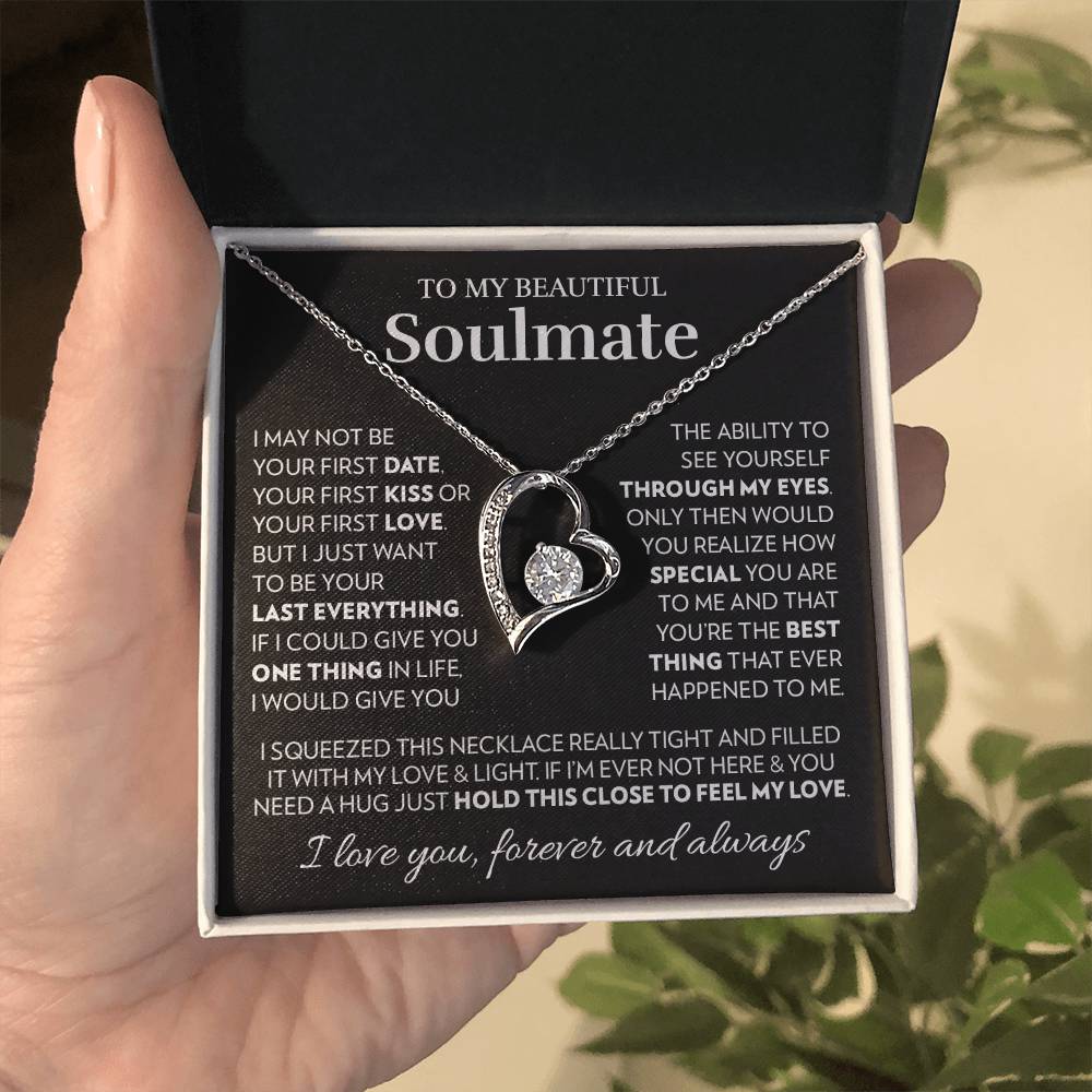 To My Soulmate - Feel My Love - Forever Love Necklace Forever Love Necklace