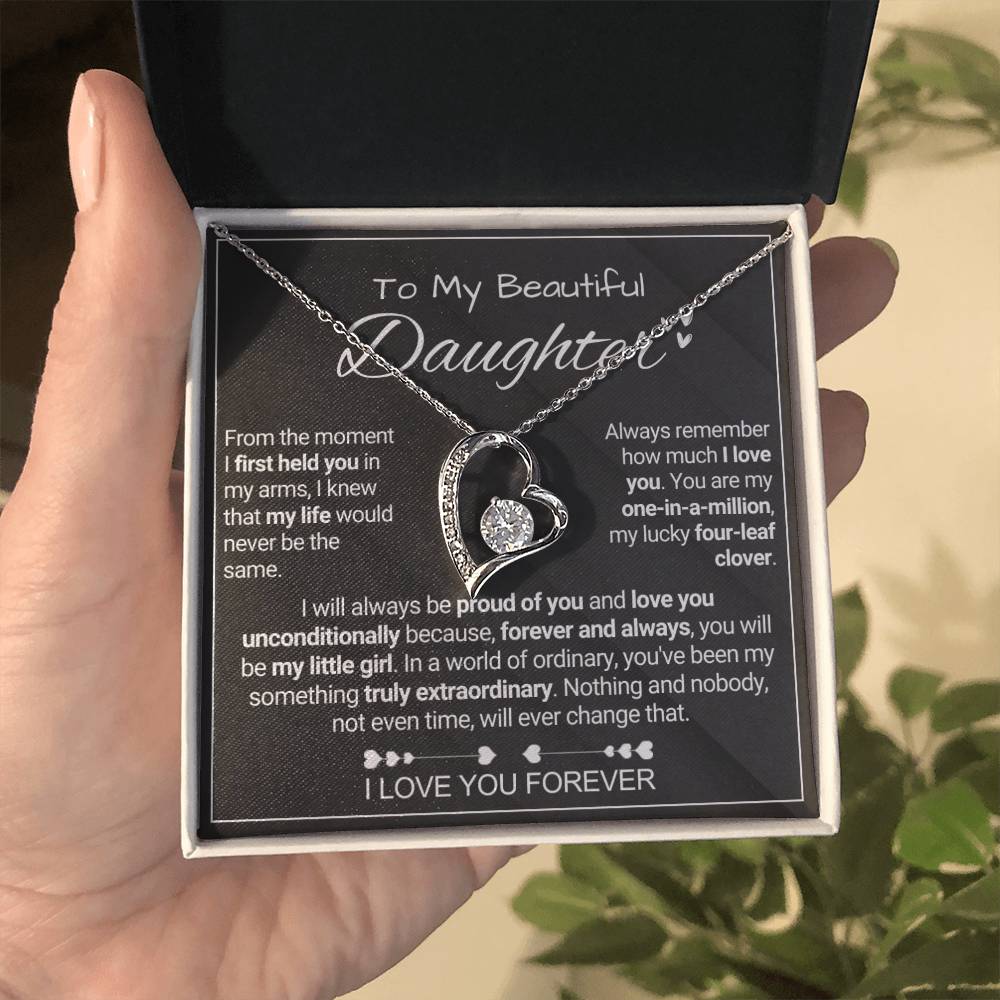 To My Beautiful Daughter - Extraordinary - Forever Love Forever Love Necklace
