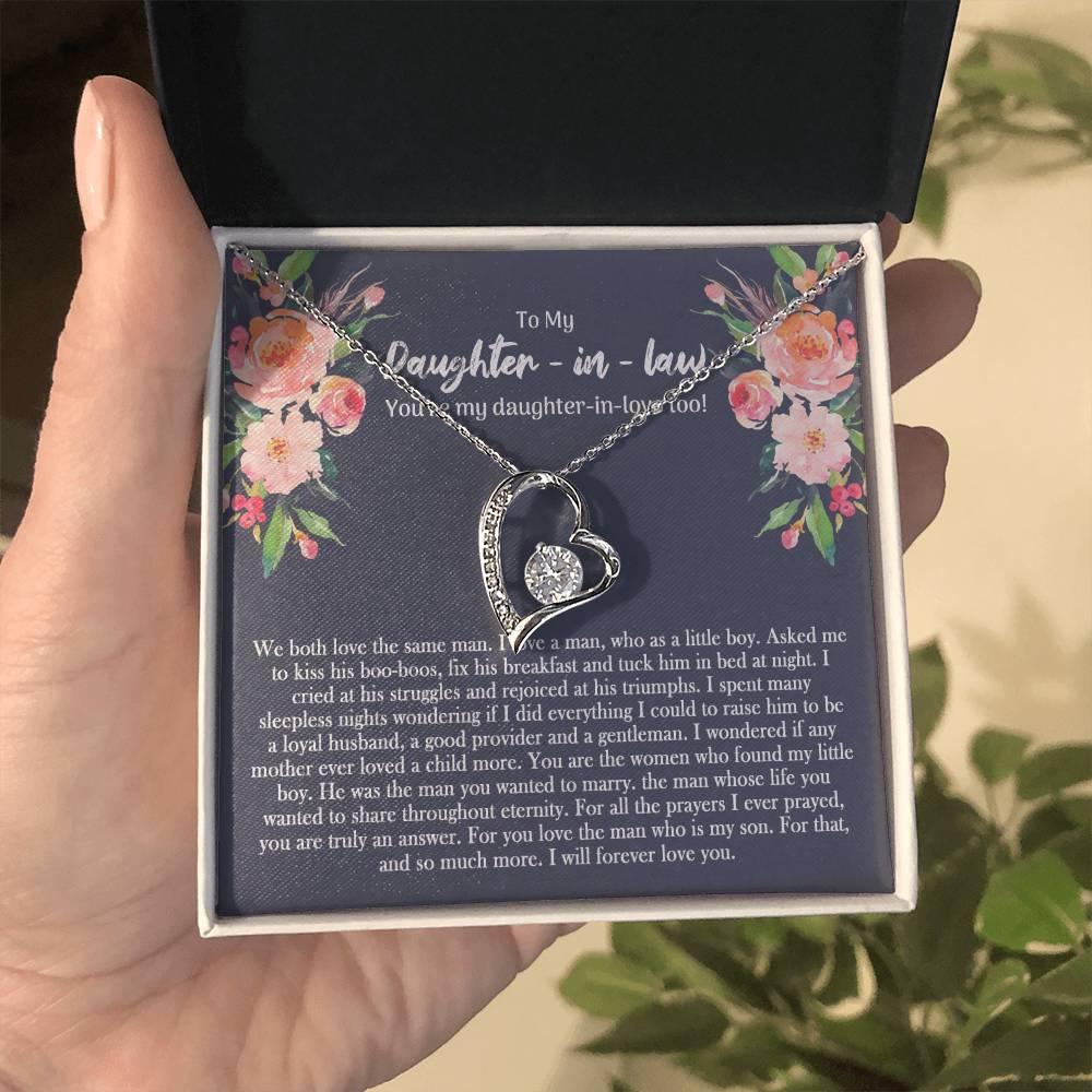 To My Daughter In Law Forever Love Necklace