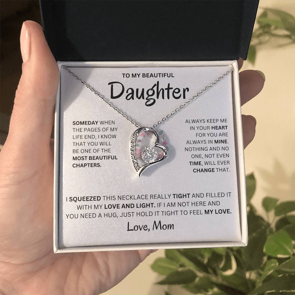Always Keep Me In Your Heart - Necklace For Daughter Forever Love Necklace
