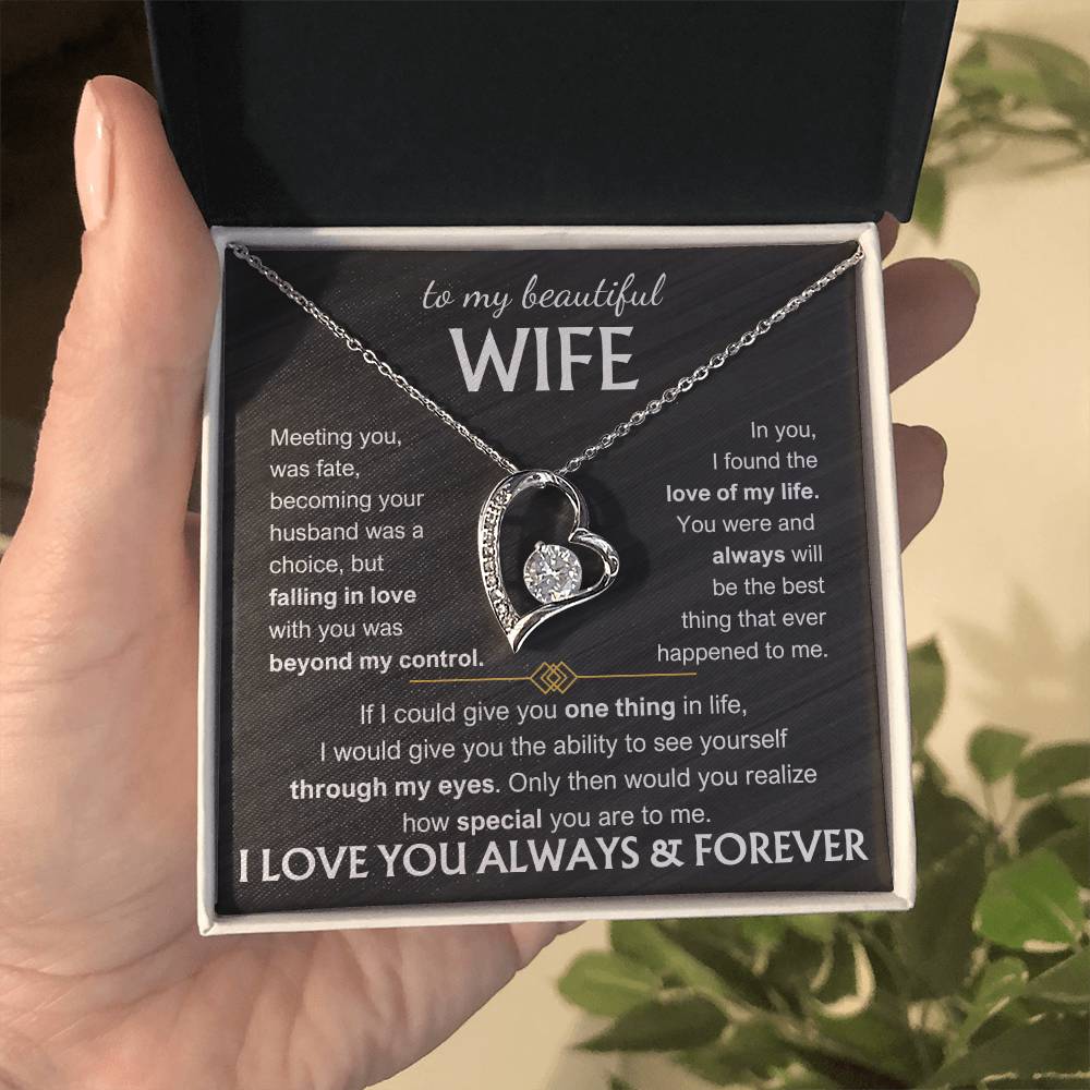 Meeting You Was Fate Forever Love Necklace