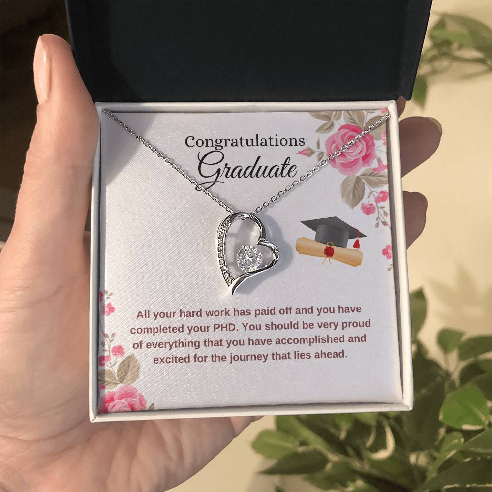 For Graduation  Congratulations - Forever Love Necklace Forever Love Necklace