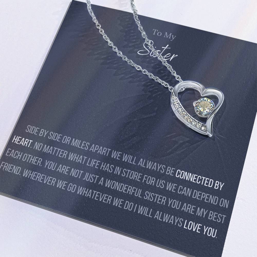 The Forever Love Necklace To My Sister Forever Love Necklace