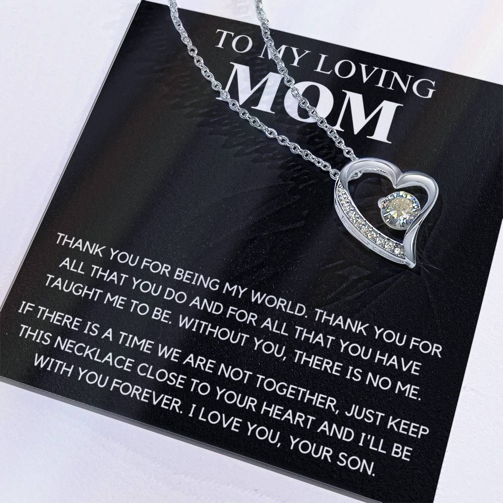 To My Mom  Thank You  Forever Love Forever Love Necklace