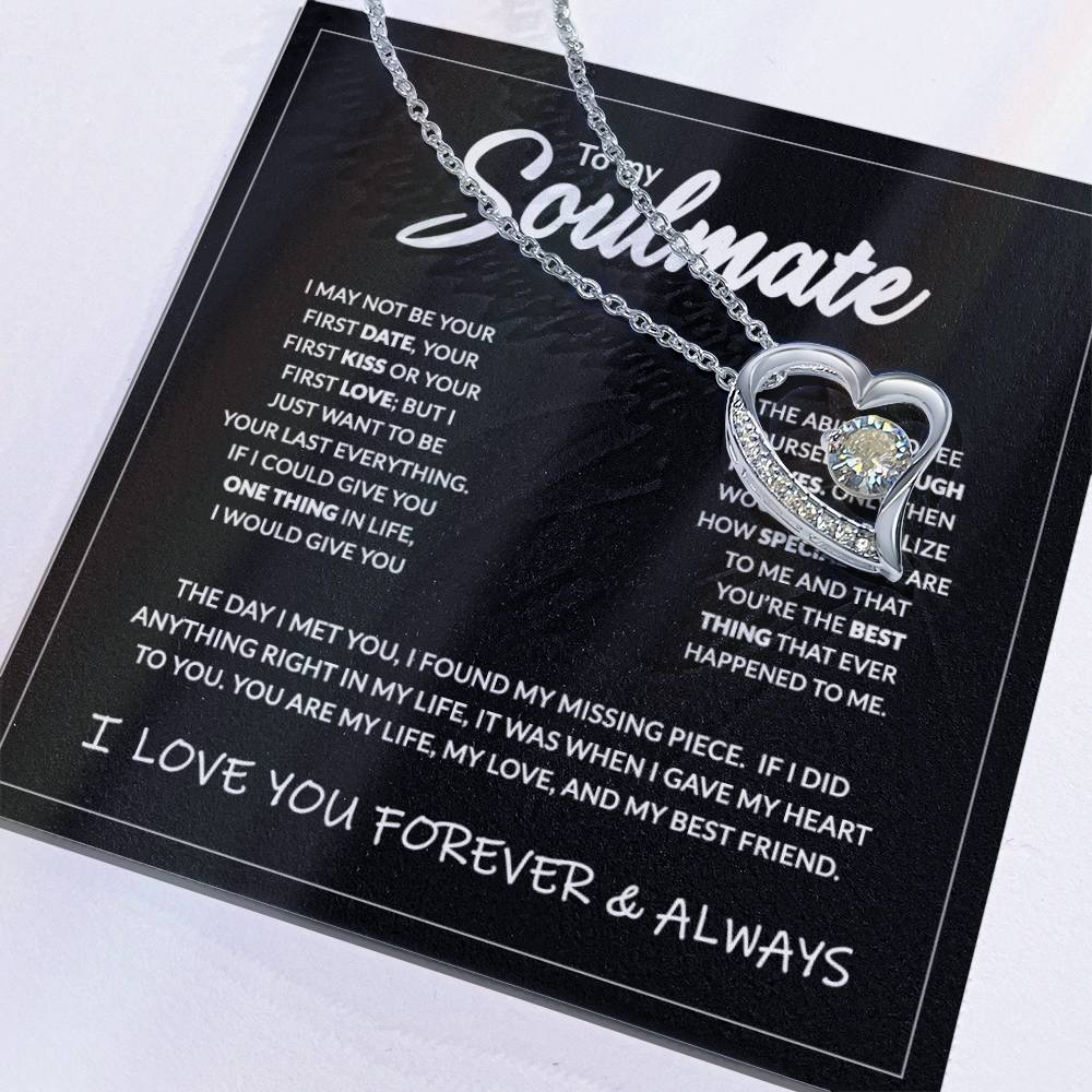 To My Soulmate - 14K Forever Necklace Forever Love Necklace