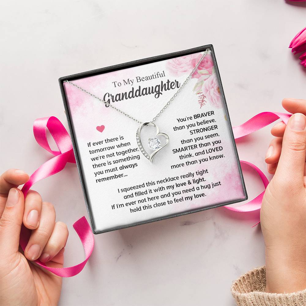 Gifts For Granddaughter Forever Love Necklace