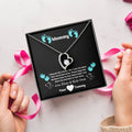 Mommy I Can't Wait To Meet You - Baby Boy Version Forever Love Necklace