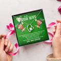 To My Irish Wife - St. Patrick's Day Forever Love Necklace Forever Love Necklace