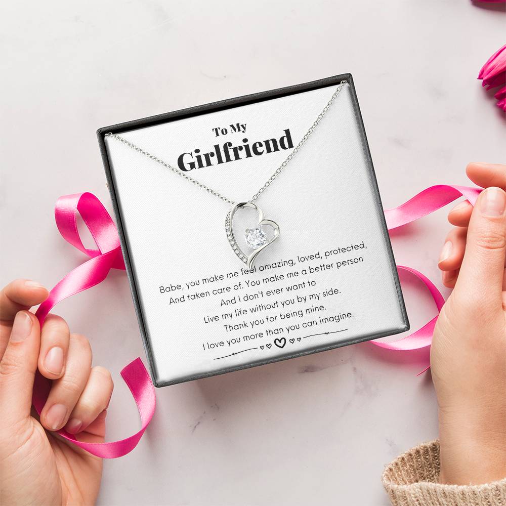 To My Girlfriend I Love You Necklace 1 Forever Love Necklace