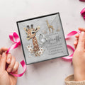 Mother Daughter Giraffe Necklace Daughter Gift From Mom To My Daughter Daughters Birthday Forever Love Necklace