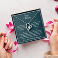 Gift For Mum - You Held Me Close When Times Were Tough And When Life Got Rough Forever Love Necklace