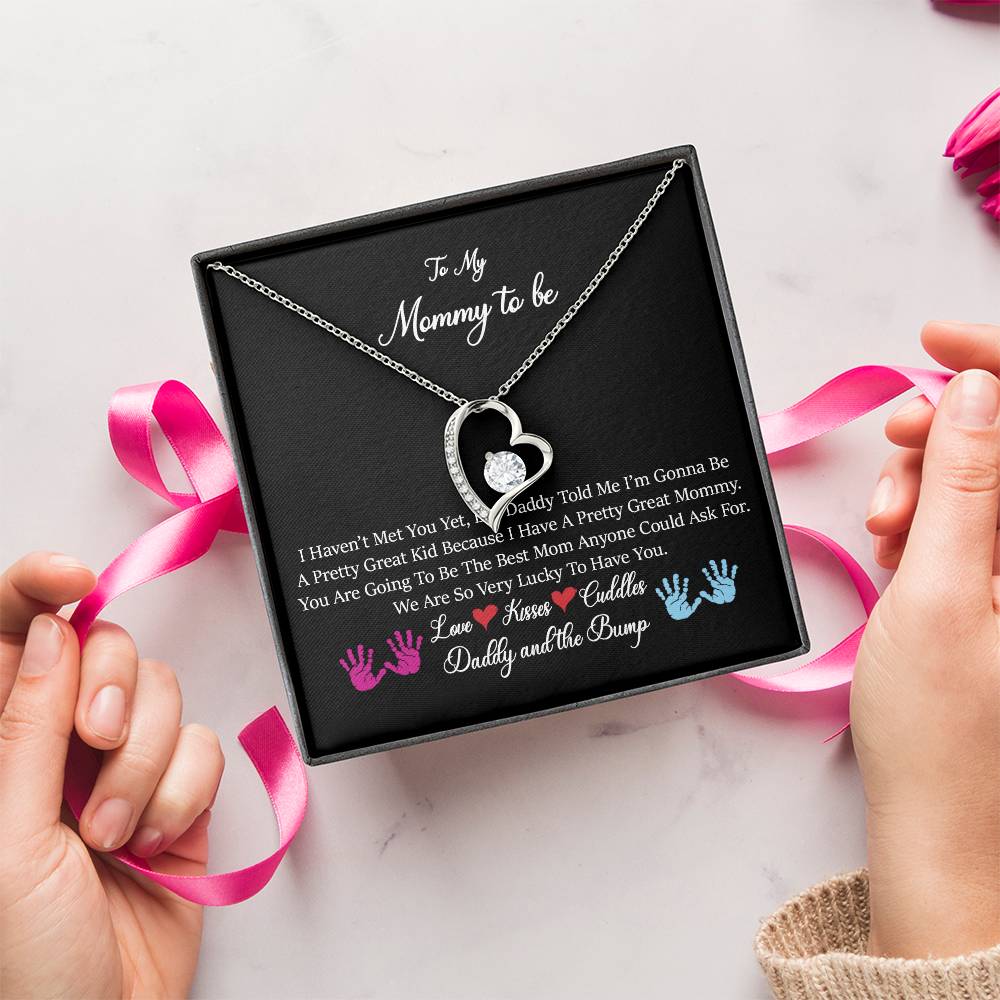 Exclusive To My Mommy To Be Necklace From Daddy And The Bump To Mom From Bump From Tummy To My Mommy I Love You New Mommy Forever Love Necklace