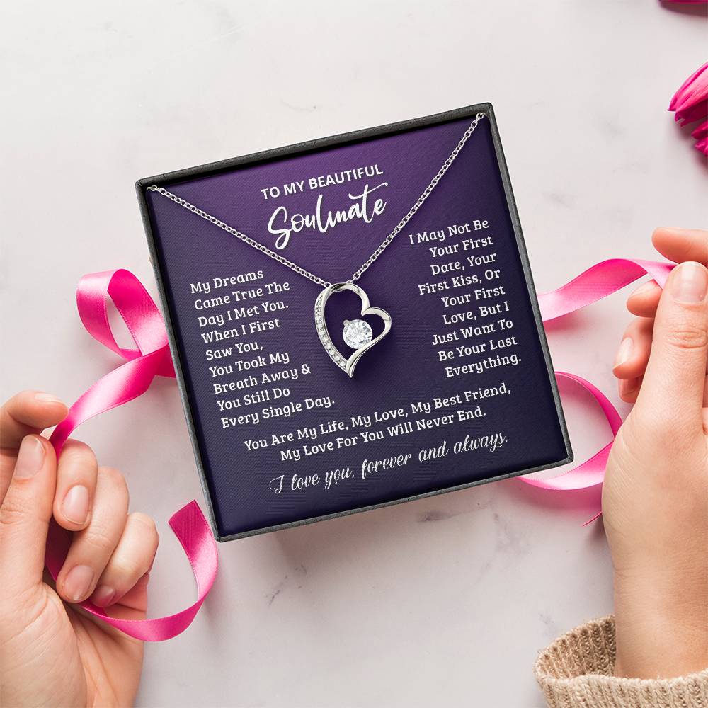 Gift For Soulmate Your Last Everything Forever Love Necklace