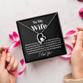 Necklace For My Wife To My Wife Heart Pendant Necklace Heart To My Wife Necklace Anniversary Gift Birthday Gift For Wife Forever Love Necklace