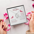 To My Daughter - Be Positive Stay Strong - Forever Love Necklace Forever Love Necklace