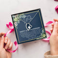 One Year Anniversary Gifts First Anniversary Gift For Her 1st Wedding Anniversary Gift For Wife First Year Anniversary Forever Love Necklace