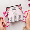 Silver Small Heart Cubic Zirconia Pendant Necklace Gift For Wife Sentimental Gifts For Mothers Day Gift For Wife Wife Anniversary Birthday Forever Love Necklace