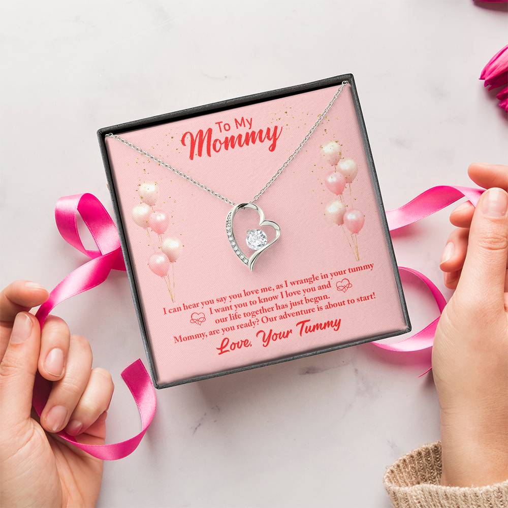 To My Mommy I Can Hear You Say You Love Me As I Wrangle In Your Tummy I Want You I Love You Necklace 1 Forever Love Necklace