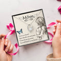 Remembrance Necklace Mom Love Is A Bond That Death Can Not Part Gift To Remember Mom Angel Wings 1 Forever Love Necklace