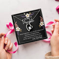 Daughter Gift Necklace Daughter Birthday Gift Gift For Daughter Daughter Jewelry To My Badass Daughter Mother's Day Forever Love Necklace