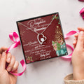 To My Daughter Forever Love Necklace - To My Daughter Merry Christmas Gift For Daughter - Christmas Daughter Necklace Forever Love Necklace