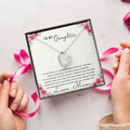 To My Daughter Mother Necklace Gift For Daughter From Mom Daughter Mother Necklace Daughter Gift From Mom To My Daughter Forever Love Necklace