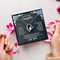 To My Daughter Beautiful Chapters Forever Love Necklace Daughter Necklace Gift For Daughter Xmas Christmas Daughter Gift From Mom Forever Love Necklace