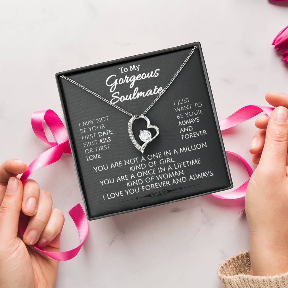 Stunning Necklace To My Gorgeous Soulmate 1 Forever Love Necklace