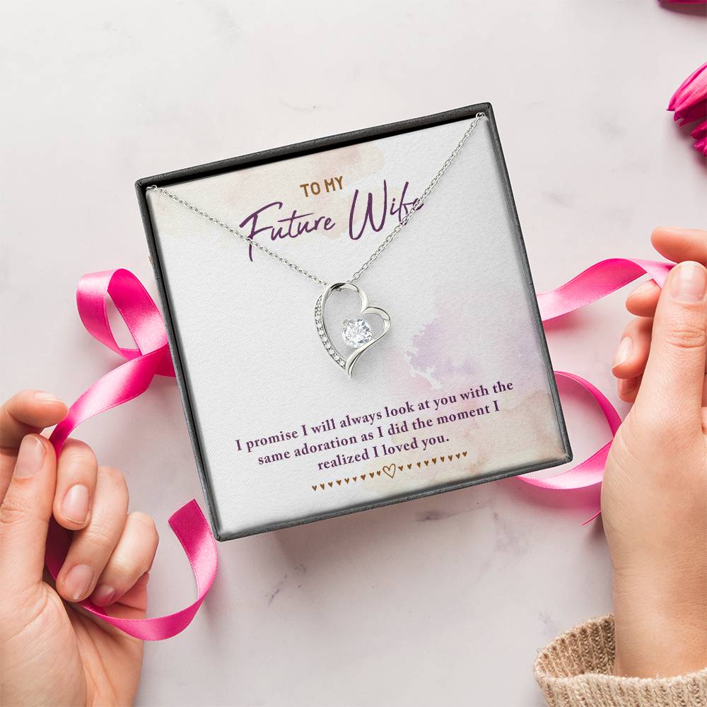 To My Future Wife 925 Sterling Silver Pendant 1 Forever Love Necklace