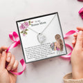Step Mom Gift Bonus Mom Necklace Present For Stepmom For Mother's Day Christmas Birthday Double Circles Mother Necklace Forever Love Necklace
