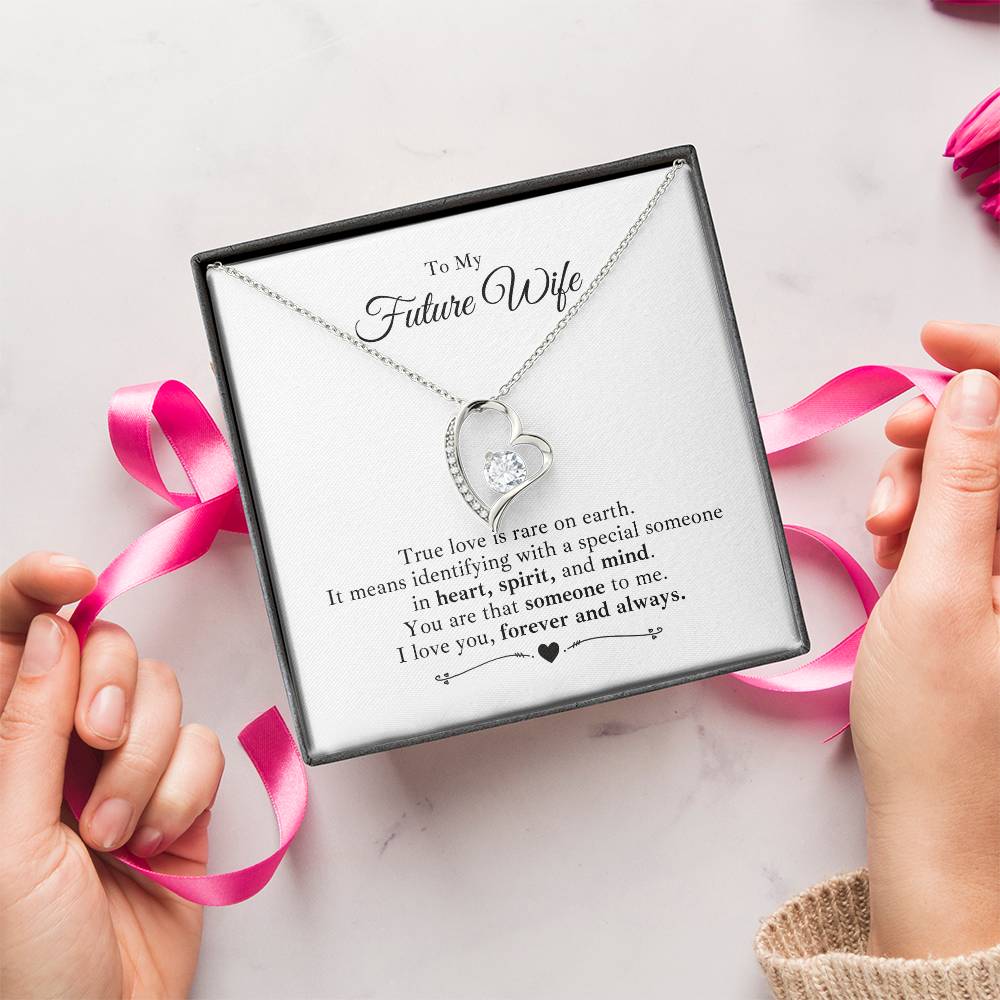 To My Future Wife - Heart Spirit And Mind - Necklace Forever Love Necklace
