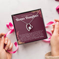 Beautiful Bonus Daughter Forever Loved Necklace Forever Love Necklace
