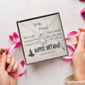 Happee Birthade Gift To Friends Who Is Potterhead Hp Themed Gift Idea. Perfect Gift For Hp Lover. Hp Themed Birthday Wish Card With Gift Necklace Forever Love Necklace