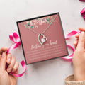 Follow Your Dream Trust Your Heart In Loving Memory Of Your Husband Memorial Gifts For Loss Of A Husband Forever Love Necklace