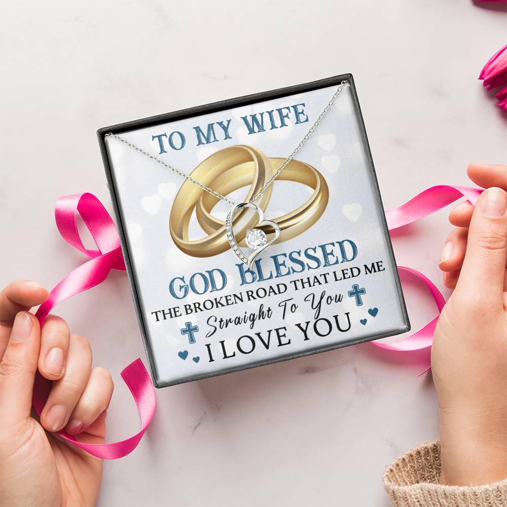 To My Wife - Christian - Forever Necklace Forever Love Necklace