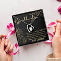 To My Granddaughter - Heart Necklace - Squeeze This Necklace - Love Grandpa Forever Love Necklace
