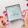 Daughter Gift Necklace Daughter Gift From Mom Daughter Birthday Gift Daughter Necklace Daughter Gift To My Daughter Forever Love Necklace