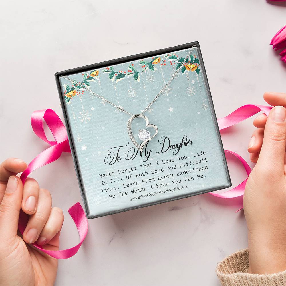 Daughter Gift Necklace Daughter Gift From Mom Daughter Birthday Gift Daughter Necklace Daughter Gift To My Daughter Forever Love Necklace