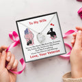 Veteran's Wife Forever Love Necklace